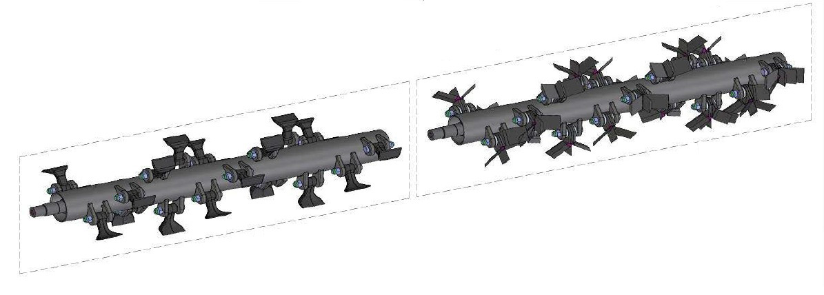 flailmower with hammers